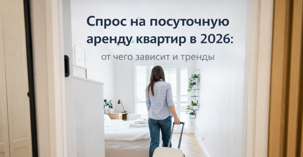 Спрос на посуточную аренду квартир — 2026: от чего зависит и какие тренды сложились