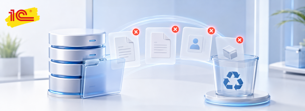 Удаление помеченных объектов в 1С 8.3: инструкция для 1С Бухгалтерии, ЗУП и УТ