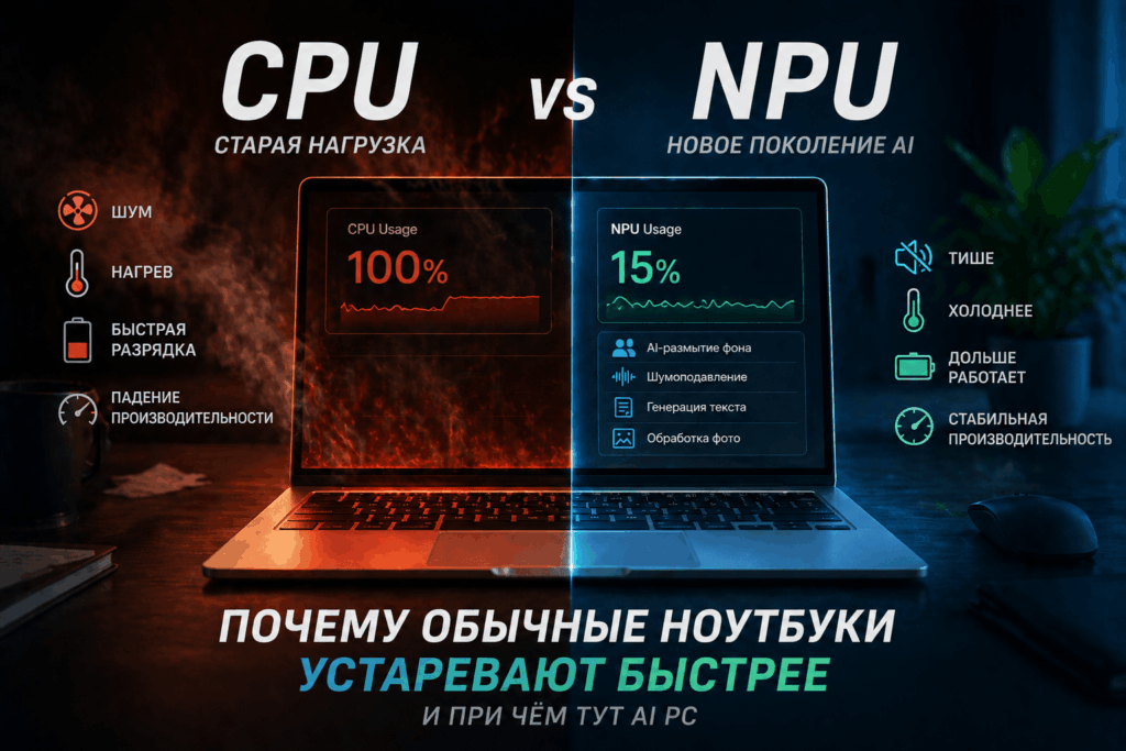 Почему обычные ноутбуки устаревают быстрее, чем вы думаете — и при чём тут AI PC