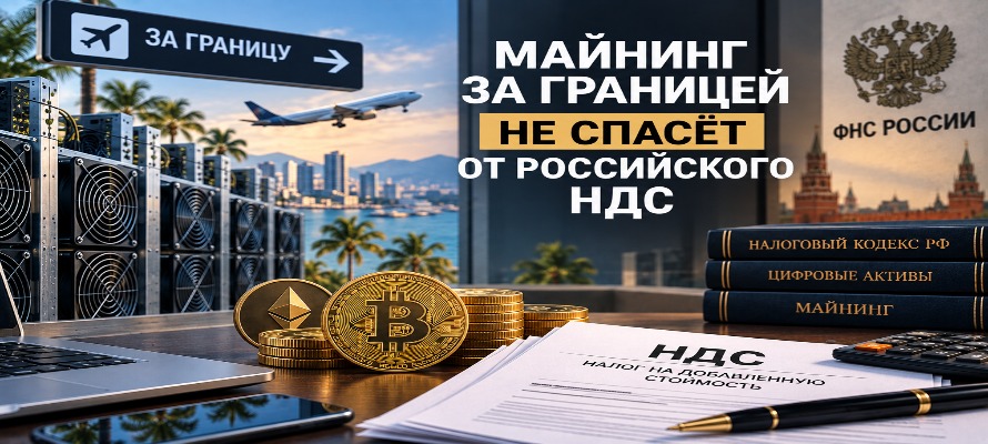 Вывезли майнинг за границу, а НДС остался в России: позиция ФНС и новый закон о цифровой валюте